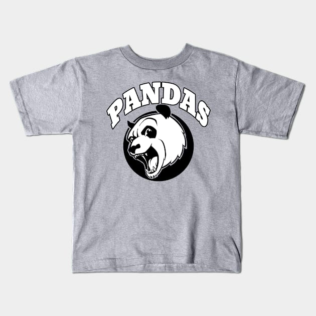 Pandas mascot Kids T-Shirt by Generic Mascots